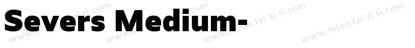 Severs Medium字体转换